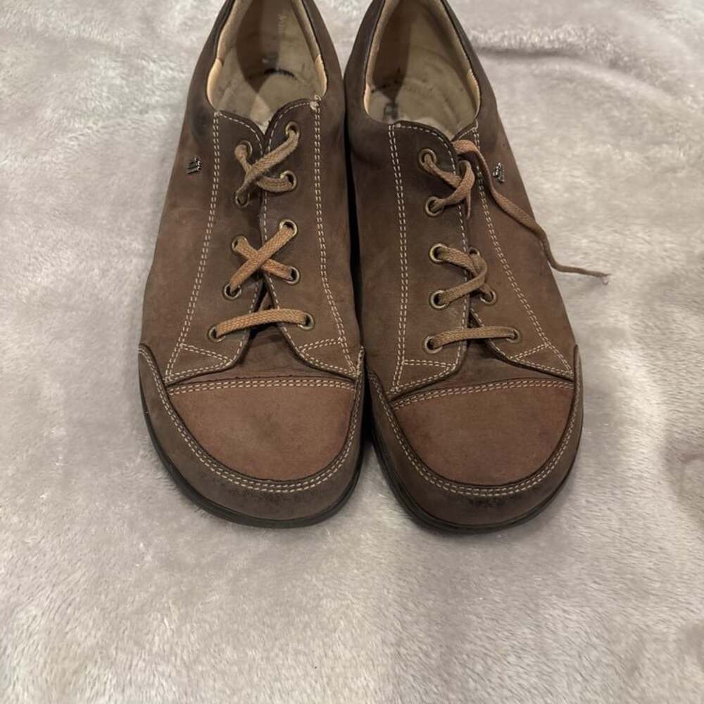 Finn Comfort Soho Brown Leather Cap Toe Lace‎ Up Sneaker Shoe Womens EU 37 US 6 - Picture 7 of 7